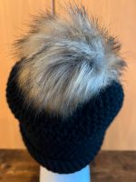 Woll Mütze Beanie Neu Schwarz Fell Bommel  Damen Herren Merino Müritz - Landkreis - Waren (Müritz) Vorschau