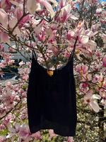H&M Top Camisole Spitze lace Satin Seide schwarz ibiza boho class Baden-Württemberg - Pforzheim Vorschau