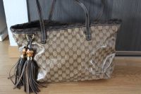 Original Gucci Tasche Shopper Lack Bamboo Canvas Top Stuttgart - Zuffenhausen Vorschau