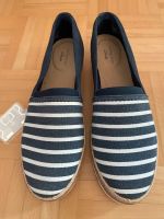 Clarks Espadrilles dunkelblau weiß gestreift Gr. 38 Hessen - Wiesbaden Vorschau