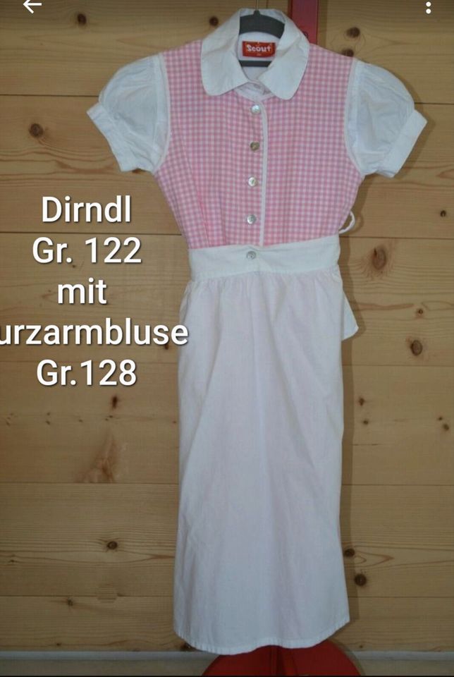 Dirndl Gr 122, 128, Dirndlbluse 128, Kleider 122, 128, 134,140 in Friedberg