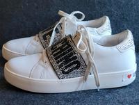 Love Moschino Damen Sneaker Glitter Strass Verzierung weiß Gr.40 Schleswig-Holstein - Lübeck Vorschau