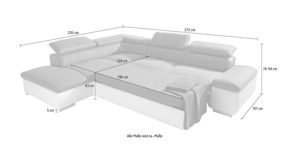 Ecksofa mit Schlaffunktion ,Lagerverkauf sofort lieferbar in Recklinghausen