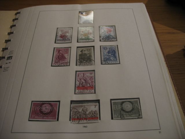 Briefmarkensammlung Belgien 1960-1974 gestempelt in Konstanz