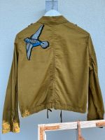 DAMEN JACKE BLOUSON 38 + KHAKI GRÜN + VOGEL APPLIKATION + TOP Bayern - Gundelfingen a. d. Donau Vorschau