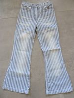 Coole Schlaghose Jeans Yannick Used Look Streifen Gr.128 Brandenburg - Potsdam Vorschau