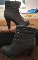Boots mit Absatz Damen schwarz Größe 40 Brandenburg - Spremberg Vorschau