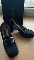 Sergio Rossi, Loafer-Pumps, Gr. 37,5, dunkelblau, Blocksbsatz Bayern - Regensburg Vorschau