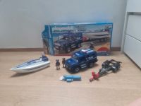 Playmobil Polizeiwagen Geländewagen Anhänger Boot Nordrhein-Westfalen - Menden Vorschau