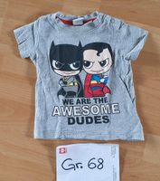 Baby T-Shirt Shirt Batman Superman Größe 68 Junge Mädchen grau Bayern - Pfronten Vorschau