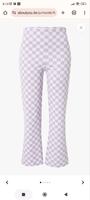 Monki XS XXS 32 34 Schlaghose Jeans Stretch Leggings kariert Bayern - Neu Ulm Vorschau