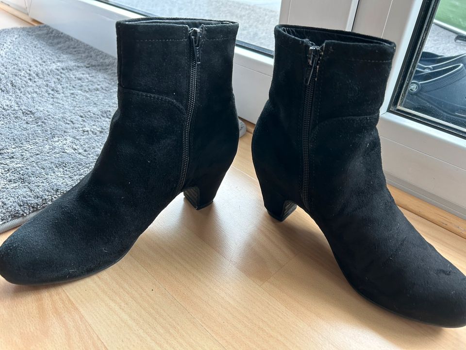 Stiefeletten Högl schwarz Nubukleder Größe 38 in Bonn