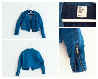 Crop-Jacke, H&M, S, blau/gold, neu und ungetragen Dresden - Cotta Vorschau