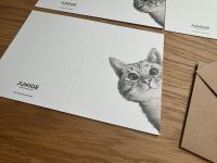 3x Junique Sneaky Cat Karte Grusskarte Katze Dresden - Äußere Neustadt Vorschau