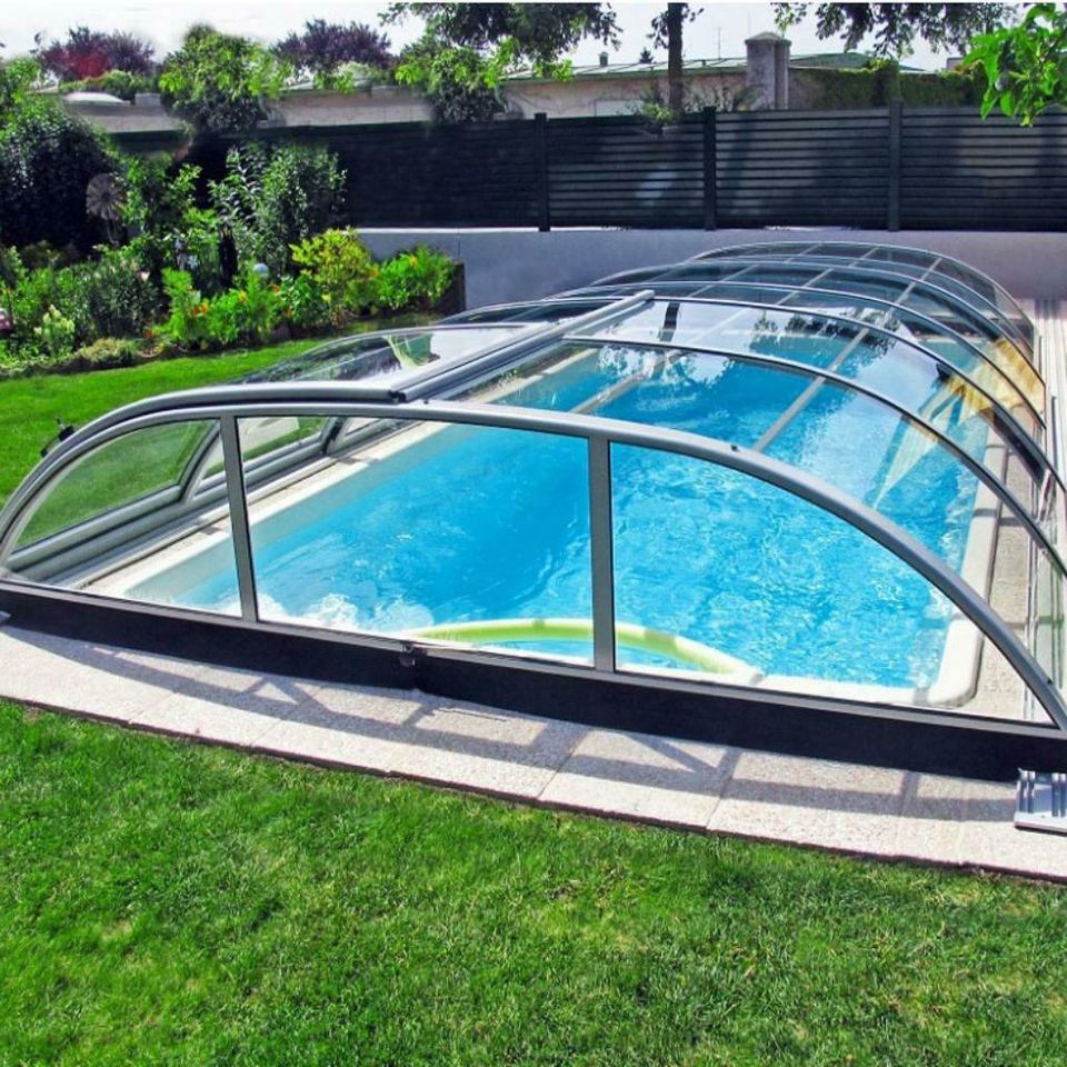 Alukov Poolüberdachung Poolhalle Azure Flat Compact 3,25 x 6,42 m in Solingen