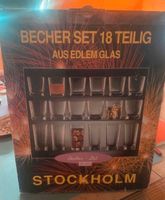 Becher set 18 Teilig aus Edlem Glas Stockholm neu nicht benutzt Nordrhein-Westfalen - Moers Vorschau