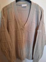 Adidas Strickpullover beige vintage V-Ausschnitt Niedersachsen - Springe Vorschau