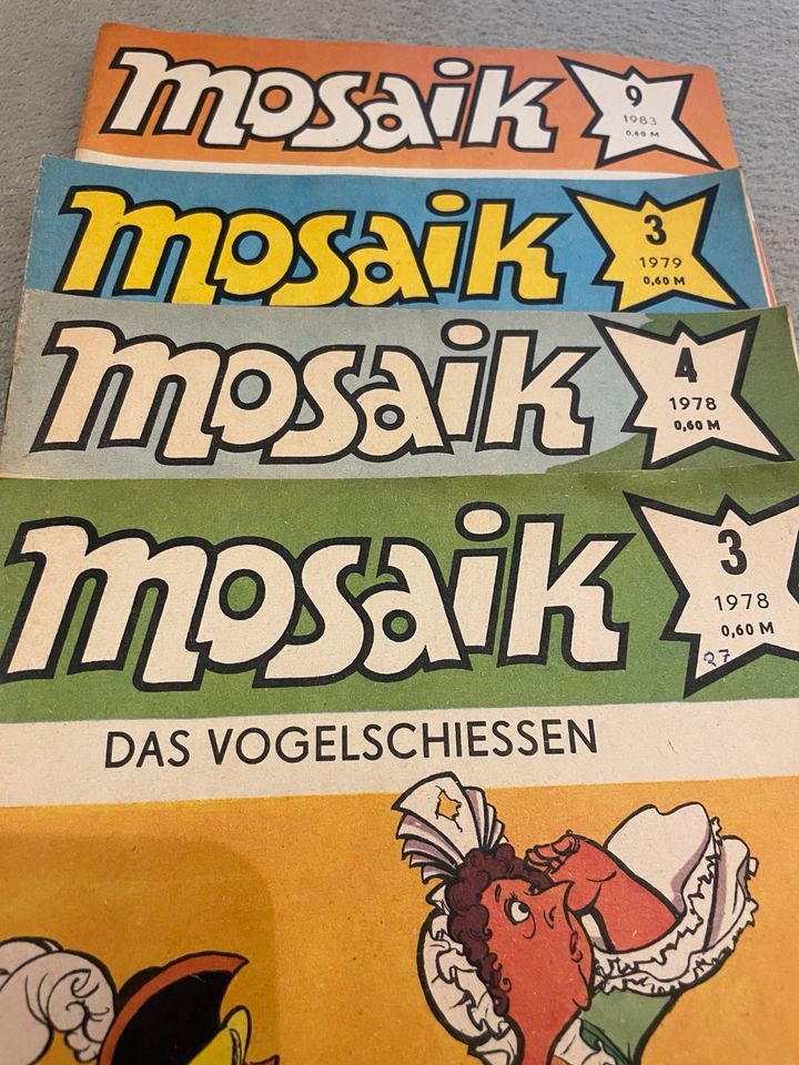 Gebe die oben gezeigten Mosaik Hefte ab. in Limbach-Oberfrohna