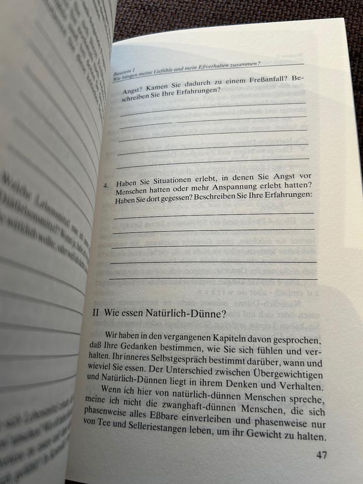 Ungelesenes Buch „Übergewicht und seine seelischen Ursachen“ in Weißbach