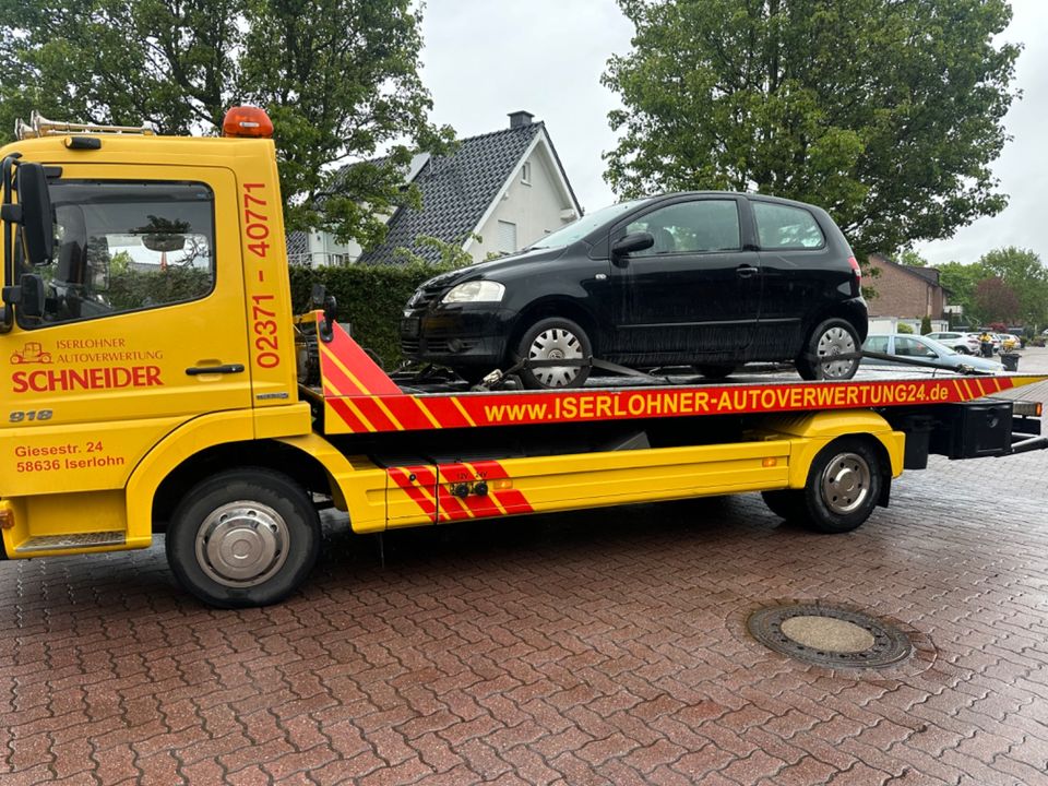 Fahrzeugentsorgung * Autoankauf * Unfallfahrzeuge * Verschrottung in Iserlohn