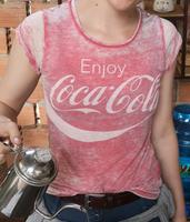 Coca Cola T-Shirt im used look Berlin - Pankow Vorschau