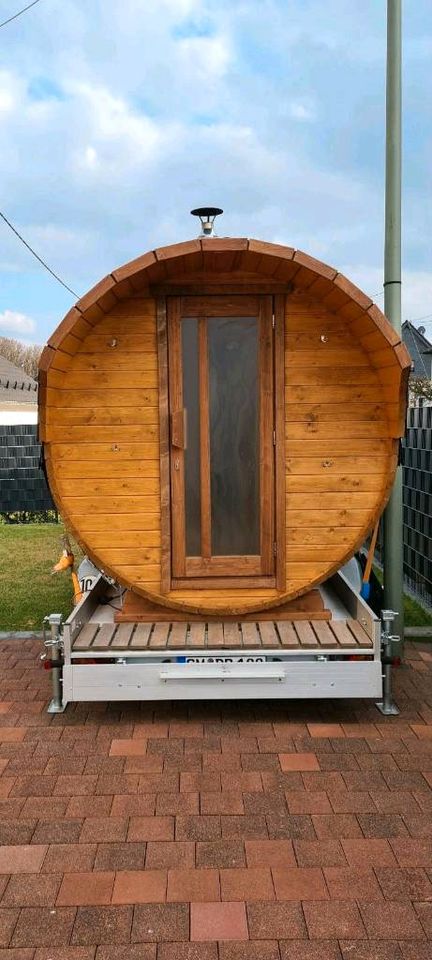 Sauna Fasssauna mobile Fasssauna mieten leihen in Gummersbach