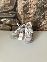 Pepe Jeans Sneaker Turnschuhe grau weiß apricot Leder Gr. 38 Baden-Württemberg - Karlsruhe Vorschau