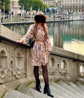 SHEIN Kleid S braun orange Herbst Frühling Bayern - Pullach Vorschau