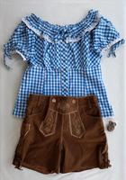 NEU Oktoberfest Wiesn Outfit Lederhose Bluse Gr. 36 Sachsen - Klingenthal Vorschau