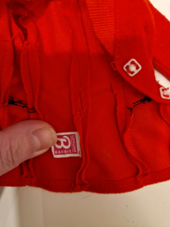 Barbie Mattel Geuine - rot / schwarz -Vintage Jacke in Essen