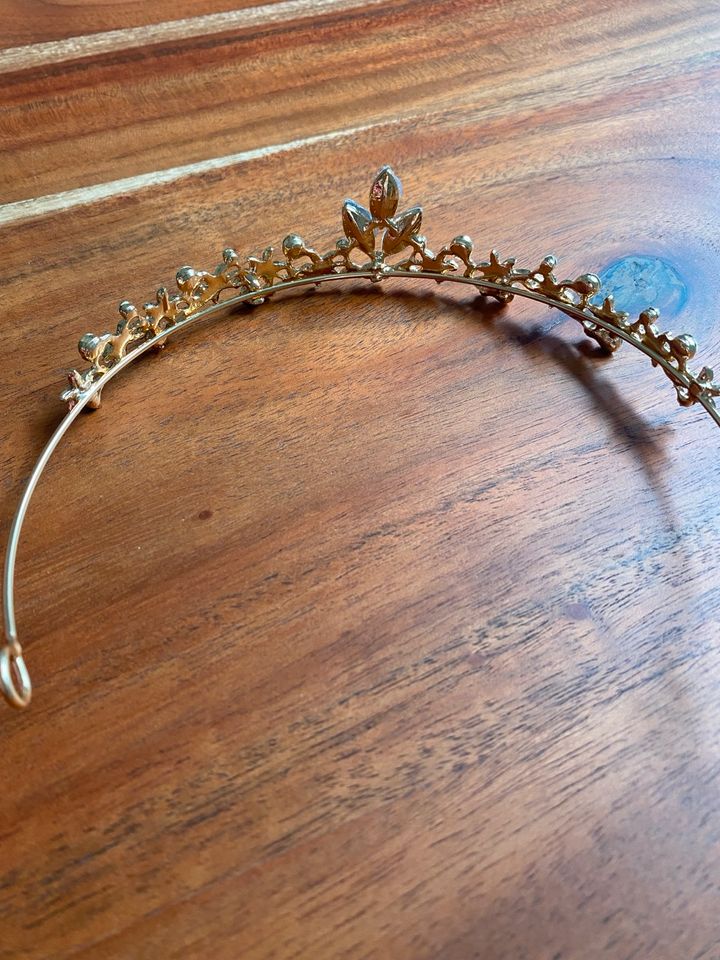 Diadem Brautschmuck Krone Hochzeit Gold Haarschmuck neu in Düren