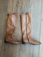 Boots#2: Damenstiefel braun Leder Größe 39 Bayern - Effeltrich Vorschau