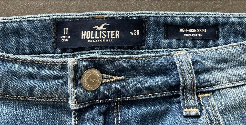 HOLLISTER Jeansrock Rock used Look high rise Weite 30 in Moers