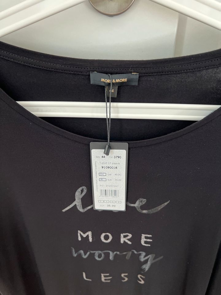 Langarmshirt More & More Größe 44 schwarz - neu mit Etikett in Erfurt