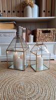 2x Laterne Set Glam Glamour Modern romantisch gold Glas Depot Sachsen - Chemnitz Vorschau