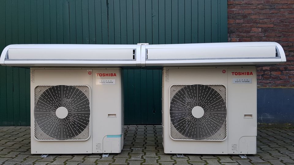 2x Toshiba Klimaanlage 2x 8 Kw kühl+heizen 200qm Unterdeckengerät in Viersen