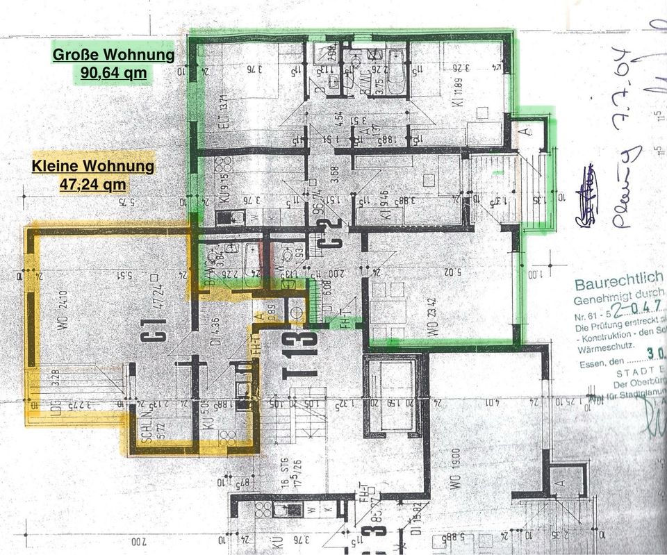 Stilvolle, modernisierte 4-Raum Wohnung mit Balkon + Einbauküche in Essen