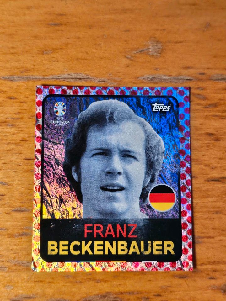 Sondersticker Franz Beckenbauer LEG9 Topps EM 2024 Paralell in Solingen