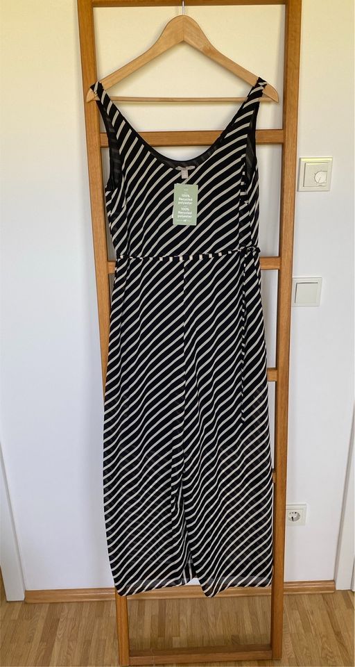 Jumpsuit, H&M, schwarz-weiß, Streifen, 36, neu, Sommer in Höhenkirchen-Siegertsbrunn