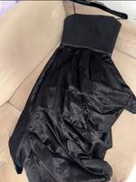 Abend-/Midikleid/Schwarz/mit Satin/drapiert/ Gr.M/Zara/Neu/NP.80€ Bayern - Neu Ulm Vorschau