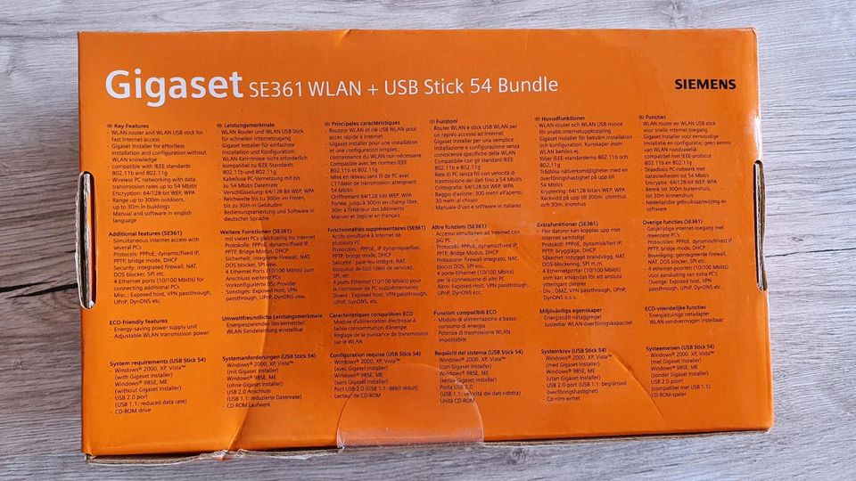 *NEU* Siemens Gigaset SE361 WLAN Router + USB Stick 54 Bundle in Eiselfing