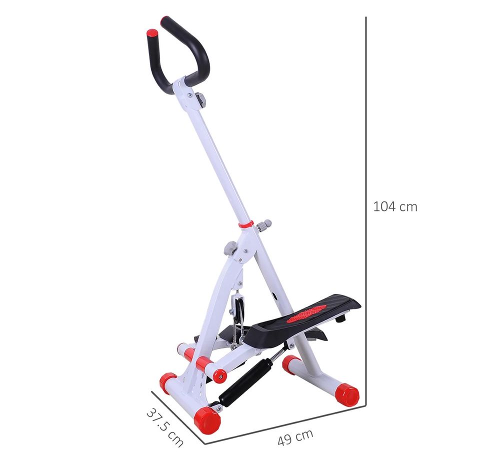 Foldable Step Machine, Height Adjustable Stepper w/ LCD Display in Kassel