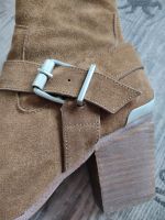 Stiefeletten echt Wildleder Cognac braun Hessen - Ginsheim-Gustavsburg Vorschau