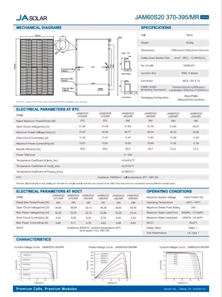 Balkonkraftwerk PV  1530Wp > 600/800W, Ja Solar, Hoymiles HM-1500 in Halle