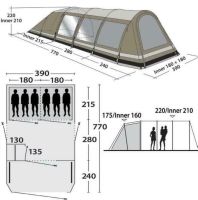 Outwell Yellowstone Falls 6 Personenzelt (Baumwollzelt) Glamping Niedersachsen - Göttingen Vorschau