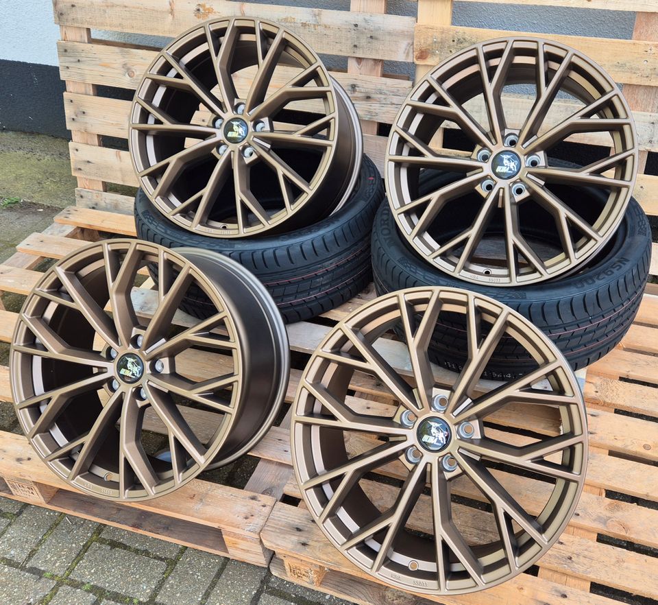 19 Zoll Felgen 8,5x19 5x112 ET 45 für VW Golf 5 6 7 8 GTI GTD Golf R Variant Golf Plus Sportsvan ID4. Tiguan 5N Phaeton T-Roc A1 VW EOS 1F Passat 3C in Dorsten