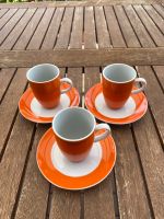 Espresso-Tassen 3er Set orange-weiß Brandenburg - Schönborn Vorschau