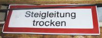 Blech - Schild ( Steigleitung trocken ) Berlin - Treptow Vorschau