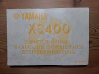 XS400 12E 1982 Yamaha Betriebsanleitung Owner's Manual Bayern - Fürstenfeldbruck Vorschau