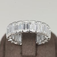 Lab Grown Diamant Emerald Eternity Memoire Ring 8.19ct E/VVS Gold Niedersachsen - Hildesheim Vorschau